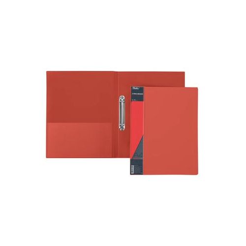 Папка Hatber "Standard Line", А4 формат, на 2-х кольцах, корешок 25 мм, красная / Папки на кольцах