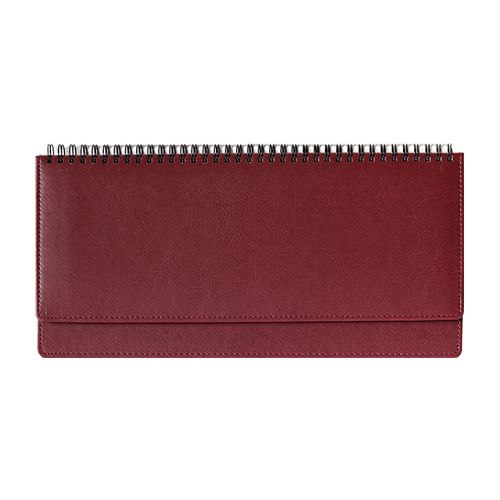 Планинг настольный датир. на 2018 г., "Memory planer" на спирали, 155*320 мм, 60 л, бордовый / Планинги