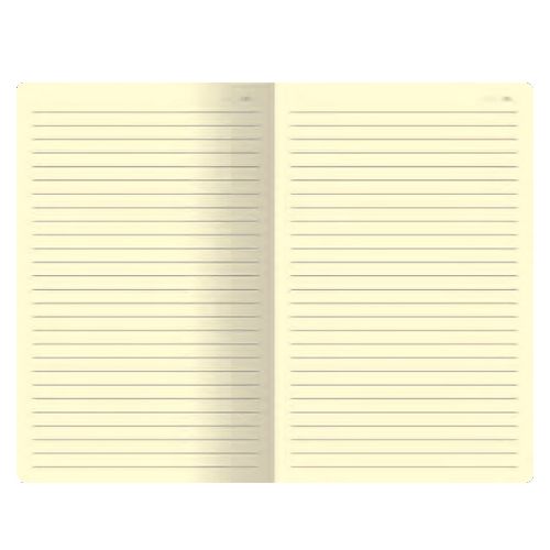 Записная книжка Arwey Business new, А5, 128 л, скругленные углы, кожа, в линейку, синяя