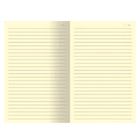 Записная книжка Arwey Business new, А5, 128 л, скругленные углы, кожа, в линейку, синяя