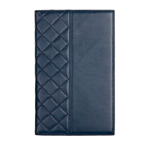 Ежедневник датированный Capitone, 2017 г, (каз., рус., англ.), А5+, 176 л, натуральная кожа, синий / Ежедневники датированные