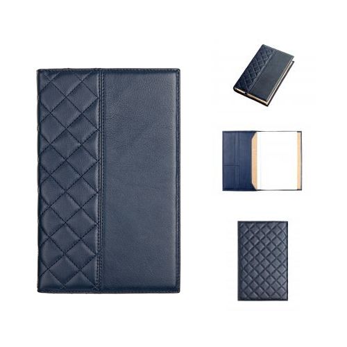 Ежедневник датированный Capitone, 2017 г, (каз., рус., англ.), А5+, 176 л, натуральная кожа, синий / Ежедневники датированные №2