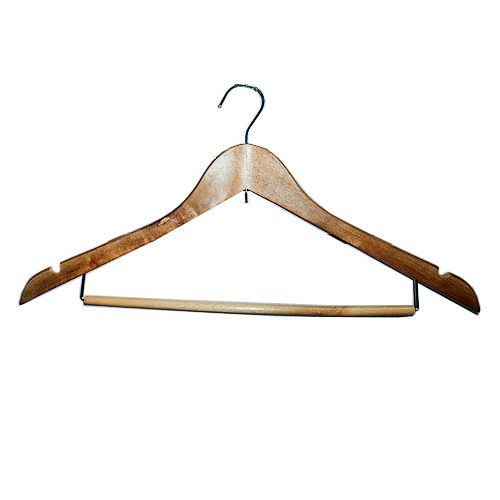 Вешалка для одежды, деревянная, черная / Вешалки