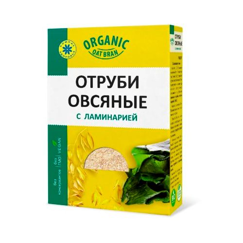 Отруби овсяные с ламинарией Компас здоровья, 200 гр / Здоровое питание
