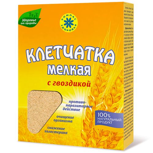Клетчатка пшеничная мелкая с гвоздикой Компас здоровья, 300 гр / Здоровое питание