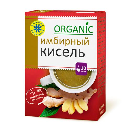 Кисель Имбирный  (овсяно-льняной без крахмала), 150 гр / Здоровое питание