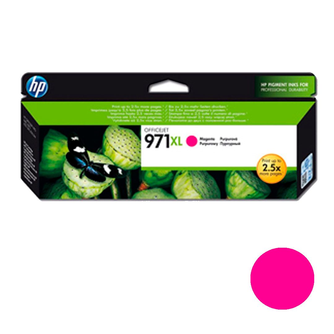 Картридж оригинальный HP 971XL для OfficeJet Pro X451/X476/X551/X576, пурпурный / null