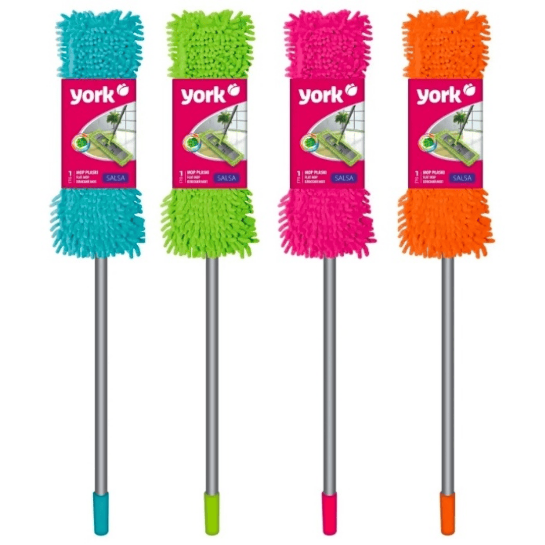 Швабра для пола из микрофибры York "Salsa", с усиленными полосками, размер 1350*400 мм, ассорти / Швабры и комплекты №2