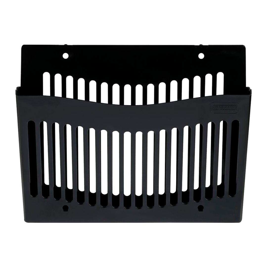 Лоток секционный Стамм, вертикальный, настенный, 1 секция, черный / Лотки секционные №4