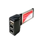 Адаптер Express Card на IEEE 1394 (Fire Wire) + USB Hub, USB 2.0, Express Card 34, 0.19 кг, черный