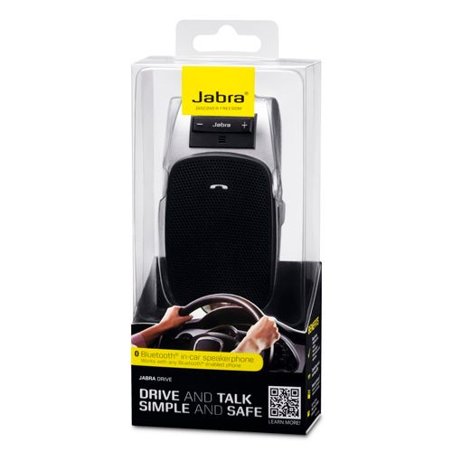 Bluetooth-спикерфон Jabra Drive, радиус действия до 10 метров, USB, черный