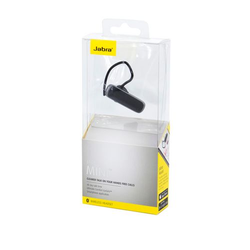 Bluetooth-гарнитура Jabra Mini, радиус действия до 10 метров, USB, черная