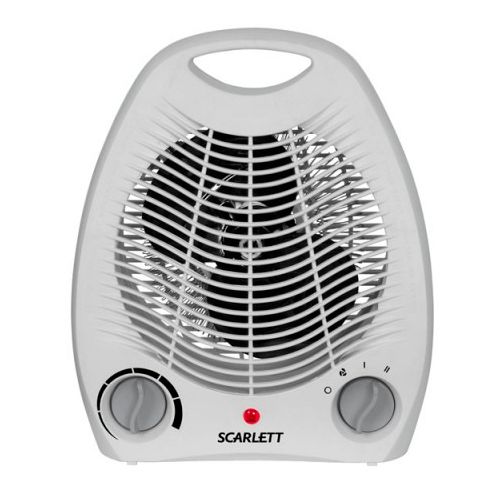 Тепловентилятор Scarlett SC-158, 2 кВт, 3 режима, серый / Обогреватели