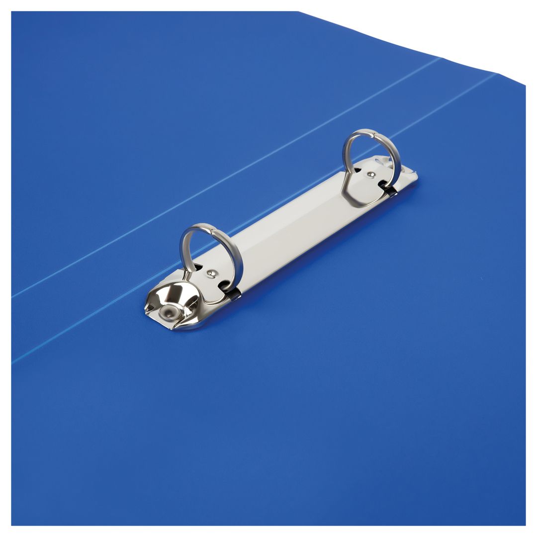 Папка Стамм, А4 пішім, 2 сақинада, түбі 25 мм, көк / Сақинадағы папкалар №4