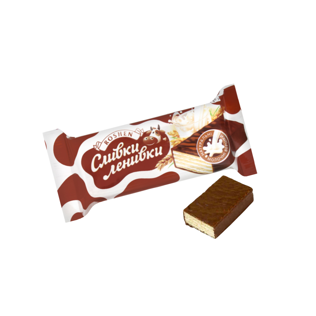 Конфеты вафельные Roshen "Сливки-Ленивки", с молочно-сливочной начинкой, 1 кг / Конфеты oe.kz Конфеты вафельные Roshen "Сливки-Ленивки", с молочно-сливочной начинкой, 1 кг / Конфеты