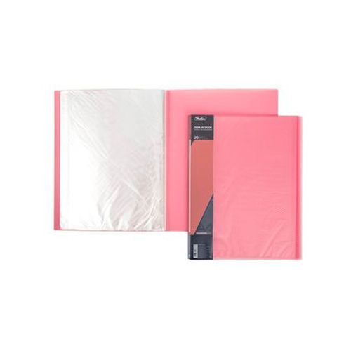 Папка файловая на 20 файлов Hatber "Diamond", А4 формат, корешок 14 мм, розовая / Папки файловые