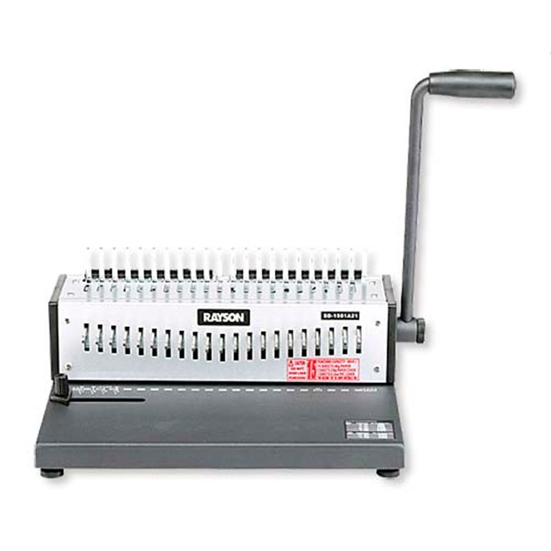Переплетная машина Rayson SD-1501A21, пластиковая пружина, переплет 380 листов, пробивка 15 листов / Переплетные машины