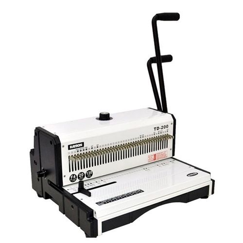 Переплетная машина RAYSON TD-200, переплет максимально 120 листов, черная/белая, шаг 3:1 / Переплетные машины oe.kz Переплетная машина RAYSON TD-200, переплет максимально 120 листов, черная/белая, шаг 3:1 / Переплетные машины