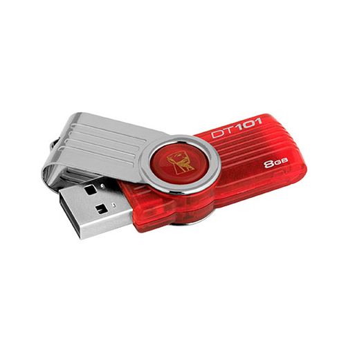 USB-флешка 8 Gb, Kingston "Data Traveler 101G2", USB 2.0, красный