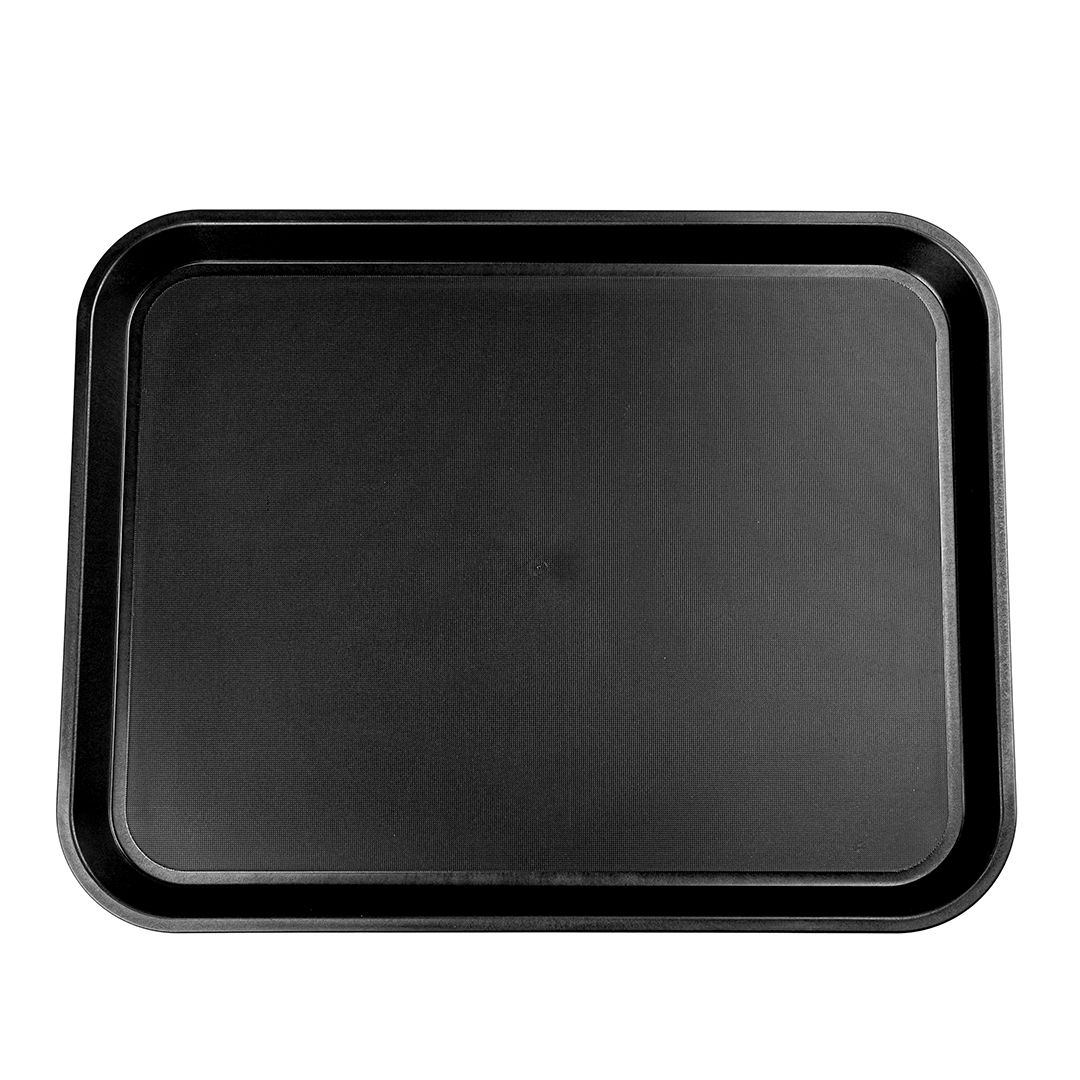 Поднос Welshine, прямоугольный, 40,7*35,5*2,4 см, черный / Кухонный инвентарь