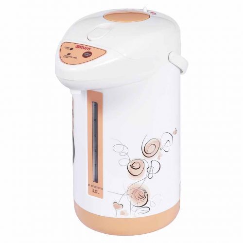 Термопот Saturn ST-EK8030, пластик, 3 литра, 750 Вт, бело-серый / Термопоты	