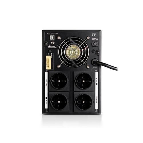 ИБП SVC V-3000-F-LCD, USB, 3000ВА/1800Вт, черный / Источники бесперебойного питания №2