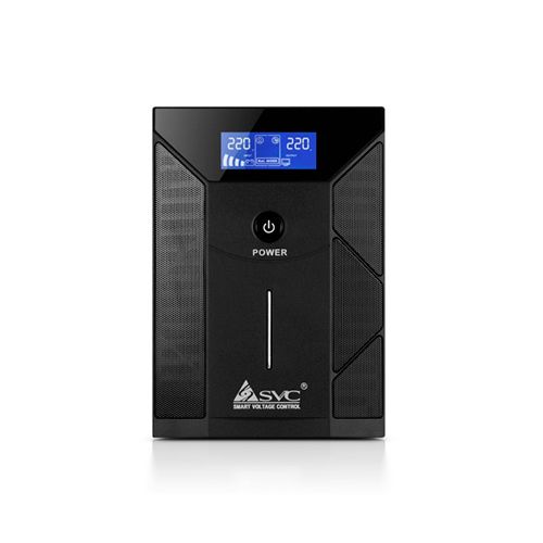 ИБП SVC V-3000-F-LCD, USB, 3000ВА/1800Вт, черный / Источники бесперебойного питания №3