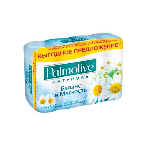 Мыло туалетное Palmolive "Баланс и Мягкость" с экстрактами ромашки и витамином Е, 5*70 гр / Мыло кусковое oe.kz Мыло туалетное Palmolive "Баланс и Мягкость" с экстрактами ромашки и витамином Е, 5*70 гр / Мыло кусковое