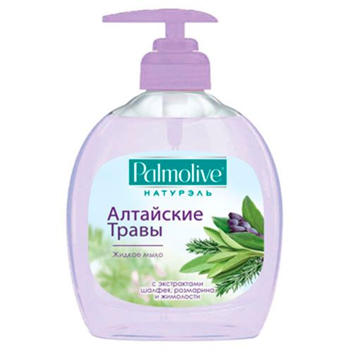 Жидкое мыло Palmolive "Алтайские травы", с экстрактами шалфея, розмарина и жимолости, 300 мл