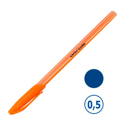 Ручка шариковая Cello Liner, 0,5 мм, синяя,  корпус ассорти, цена за штуку / Ручки шариковые неавтоматические