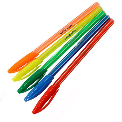 Ручка шариковая Cello Liner, 0,5 мм, синяя,  корпус ассорти, цена за штуку / Ручки шариковые неавтоматические №2