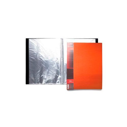 Папка файловая на 20 файлов Hatber "Wood", А4 формат, корешок 14 мм, рельефная, красная / Папки файловые