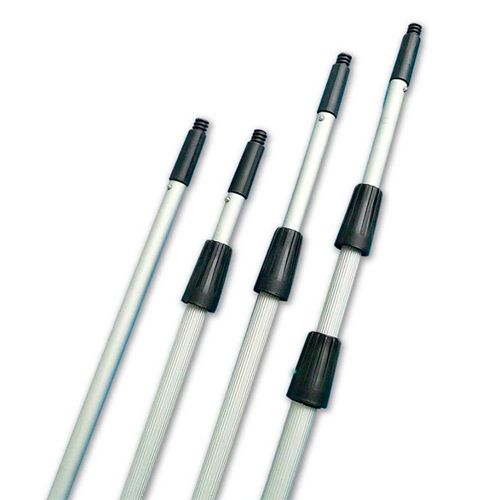 Ручка-удлинитель для мытья стекол, размер 2,4 м, два соединения телескопическая, алюминиевая / Инвентарь для мытья окон oe.kz Ручка-удлинитель для мытья стекол, размер 2,4 м, два соединения телескопическая, алюминиевая / Инвентарь для мытья окон