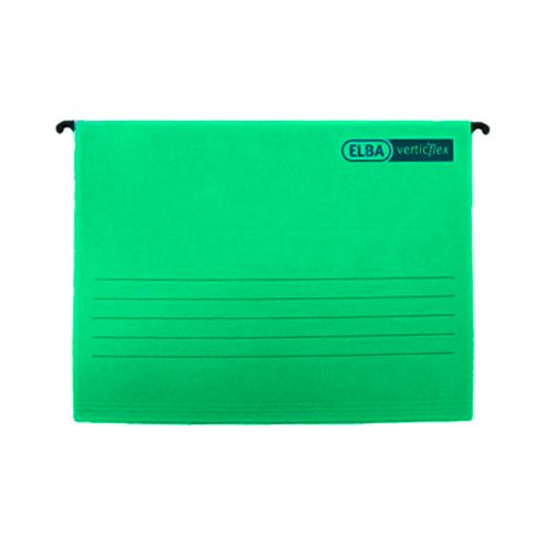 Папка подвесная Hamelin/Elba, А4+ формат, зеленая, без скоросшивателя, с указателем / Папки подвесные