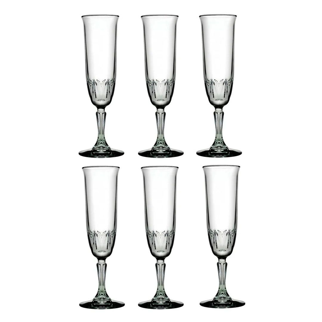 Набор бокалов для шампанского Pasabahce "Karat", стекло, 163 мл, 6 шт/упак / Посуда столовая №2