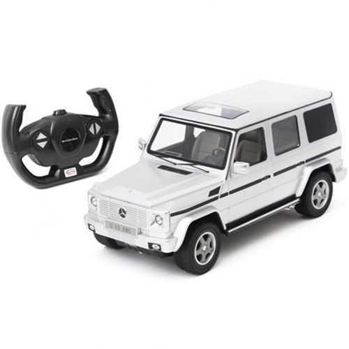 Радиоуправляемая машинка Rastar "Mercedes-Benz G55 AMG 30400S", 1:14, серебристая / Подарки и сувениры