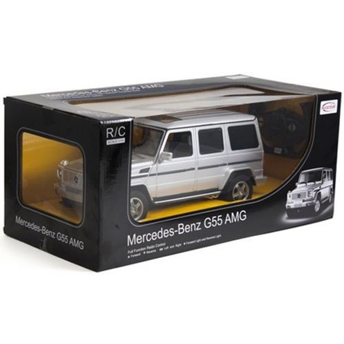 Радиоуправляемая машинка Rastar "Mercedes-Benz G55 AMG 30400S", 1:14, серебристая / Подарки и сувениры №3