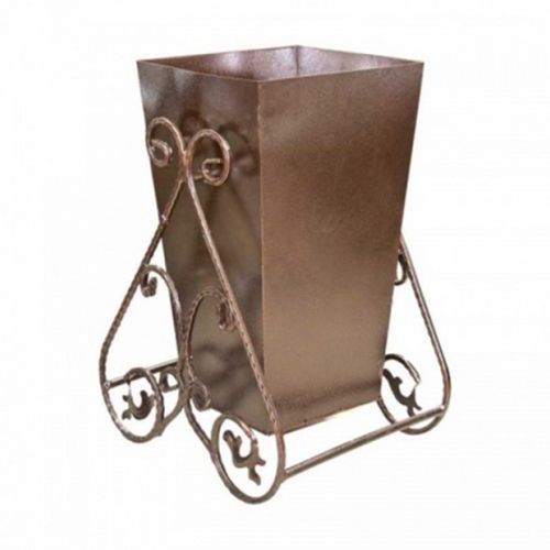 Урна металлическая с коваными ножками, опрокидывающаяся на двух опорах, 800 мм, ассорти / Урны-пепельницы