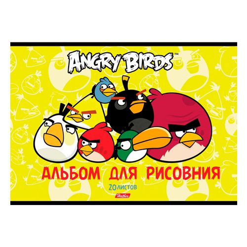 Альбом для рисования Hatber "Angry birds №1", А4, 20 листов / Альбомы для рисования