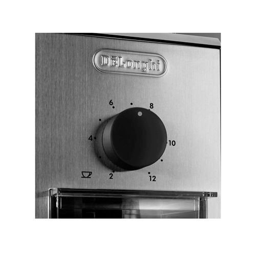 Кофемолка жерновая DeLonghi KG89, 110 Вт, вместимость 120 г, серо-черная / Кофемолки	 №2