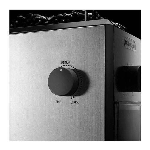 Кофемолка жерновая DeLonghi KG89, 110 Вт, вместимость 120 г, серо-черная / Кофемолки	 №3