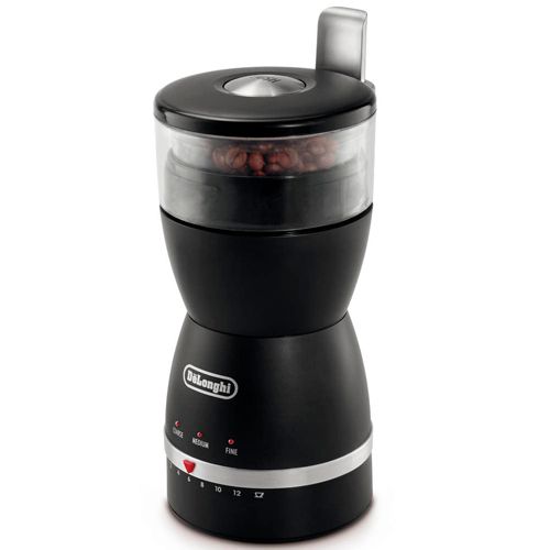 Кофемолка жерновая DeLonghi KG49, 170 Вт, вместимость 90 г, черная / Кофемолки oe.kz Кофемолка жерновая DeLonghi KG49, 170 Вт, вместимость 90 г, черная / Кофемолки