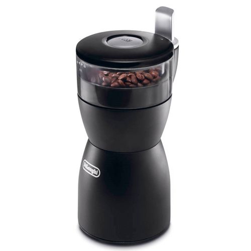 Кофемолка жерновая DeLonghi KG40, 170 Вт, вместимость 90 г, черная / Кофемолки	