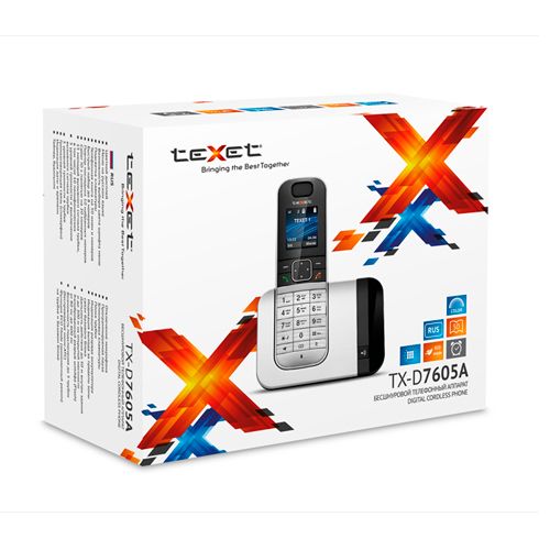Телефон беспроводной Texet TX-D7605А, черный / null №3