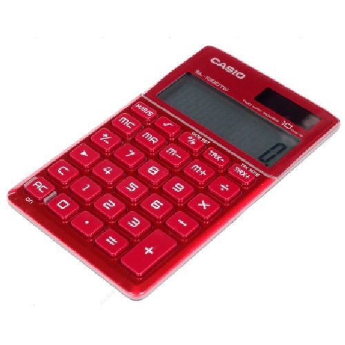 Калькулятор настольный Casio SL-1000TW-RD-S-EH, 10 разрядов, 118*70*9 мм / Калькуляторы настольные №2
