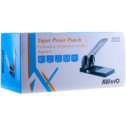 Дырокол Kw-trio, захват 150 листов, металлический, черный / Дыроколы до 300 листов №3