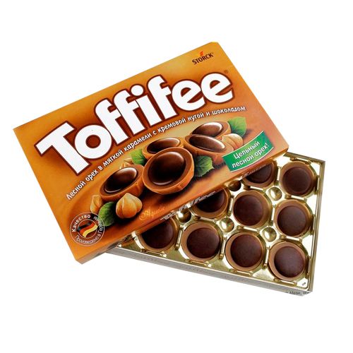 Шоколадные конфеты Toffifee "С лесным орехом", 250 гр