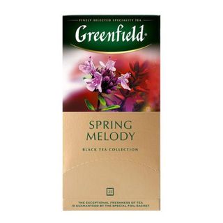 Чай Greenfield Spring Melody, черный, 25 пакетиков / Чай пакетированный