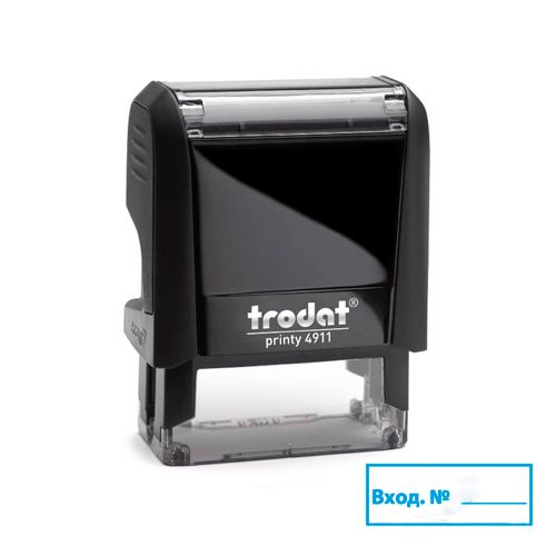 Штамп Trodat 4911 "Вход. №", 38*14 мм, высота шрифта 4-5 мм, русская версия, зеленый корпус / Штампы №2 oe.kz Штамп Trodat 4911 "Вход. №", 38*14 мм, высота шрифта 4-5 мм, русская версия, зеленый корпус / Штампы №2