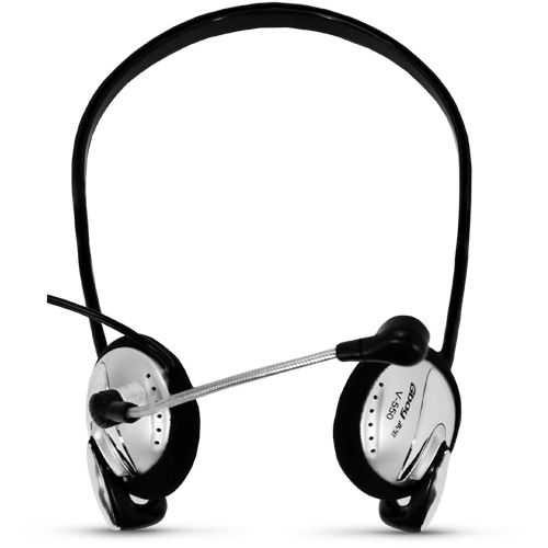 Гарнитура Global V-550, диапозон частот 30-20000 Гц, черная / Гарнитуры №3